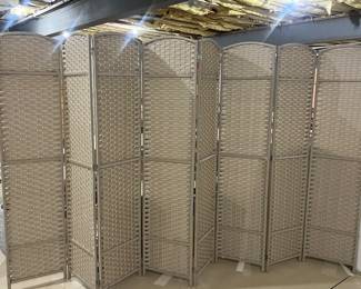 Wide free standing screen/room divider