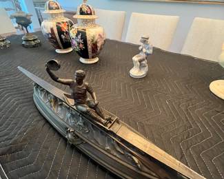 Bronze sculpture-signed E. Hebert