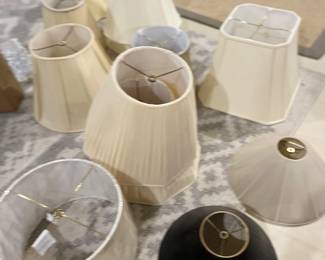 Assorted lampshades