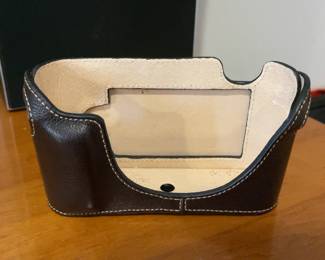 Leather case designed for a Leica M-series camera (M8 or M9)