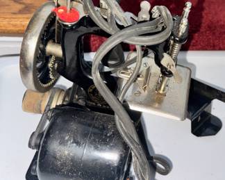 cool old featherweight sewing machine