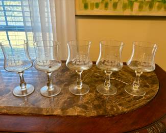 Etched Ship Glasses