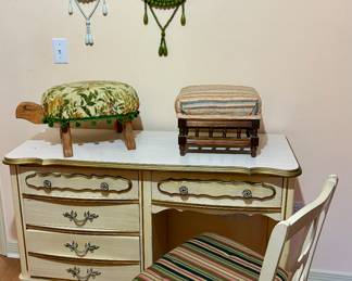 French Provincial Desk and Chair