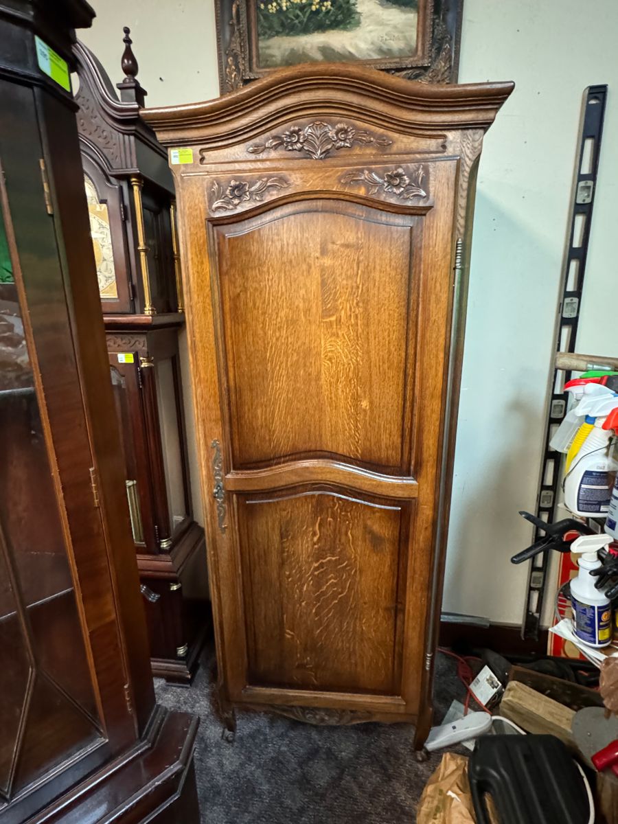 Antique French Oak Bonnetiere