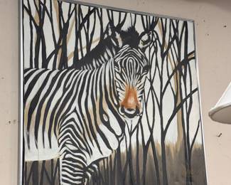 Lee Reynolds MCM Zebra Painting