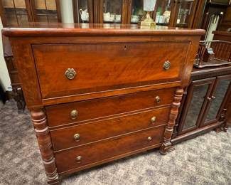Gorgeous 19th c. Antique American Empire Chest