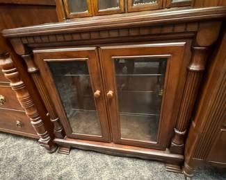 Lighted Low Curio Cabinet
