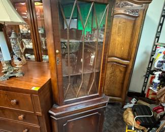 Mahogany Corner Cabinet