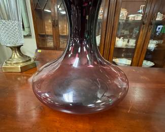 Large Amethyst Vase Attributed to Blenko