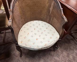 Caned French Louis XV Chair (seat damage)