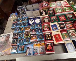 Hallmark Ornaments and DC Metal Figures