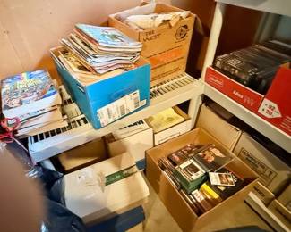 dvd’s, VHS, cassettes, albums, 8 tracks and Beta
