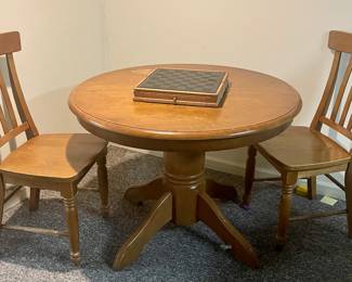 Dining table with 2 chairs