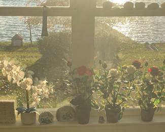 Faux plants, vases & decor