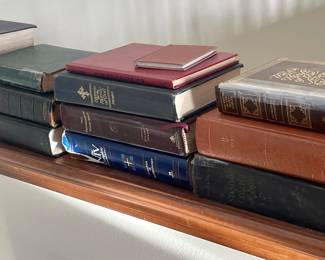 Vintage bibles and books