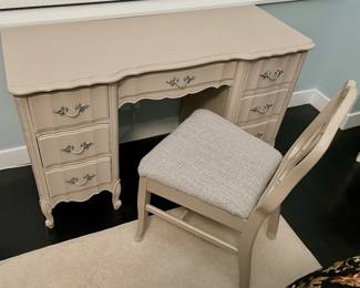 French vintage style desk and chair