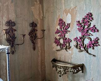 Vintage 1960s–70s Hollywood Regency wall décor