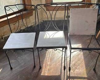 Industrial Metal Chairs – Set of 3
