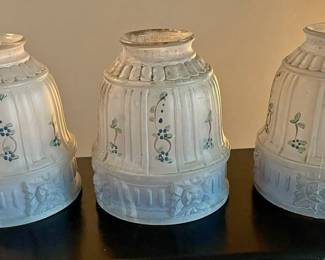 Vintage Floral Lamp Shades – Set of 3