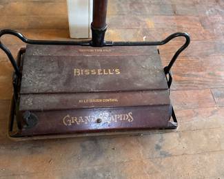 Vintage Bissell “Cyco Ball Bearing” carpet sweeper (Grand Rapids, MI), c. late 1800s–1930s.
