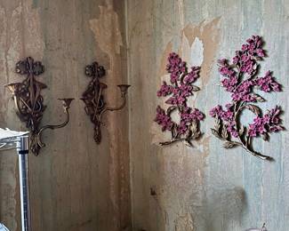 Vintage 1960s–70s Hollywood Regency wall décor