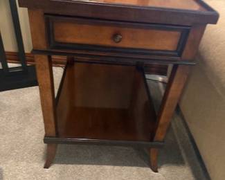 MILLING ROAD COLLECTION BY BAKER WALNUT SIDE TABLE