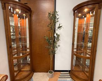 Pulaski corner cabinets 