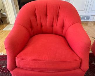 $260 (each)- Braunschweig and Fils Saratoga Collection with button back chair (2 available)-32x36x32