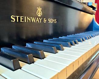 Call to inquire for pricing of this gorgeous Steinway and Sons Baby Grand! Excellent condition!! Ebonized Model B 379228 S1399, B 127-8115-3572-9600 - 6’11” long x 4’10” wide
