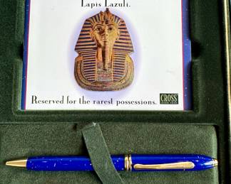 $300 - Cross Townsend Lapis / Gold Lazuli ballpoint pen. New in box! 