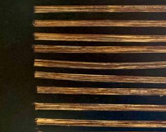 Close up view of inlay ($650 wood storage cabinet with inlay 3 x 21 x 42)