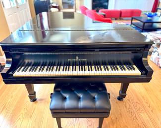 Call to inquire for pricing of this gorgeous Steinway and Sons Baby Grand! Excellent condition!! Ebonized Model B 379228 S1399, B 127-8115-3572-9600 - 6’11” long x 4’10” wide