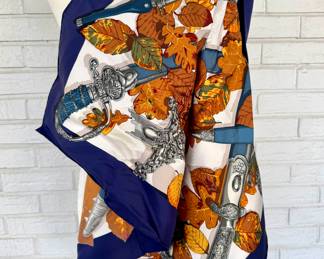 $400 - Hermes Carre 90 “AU Plus Dru” Brand New with tag!!