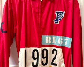 ($550 Polo Ralph Lauren P-Wing 1992 windbreaker size L)