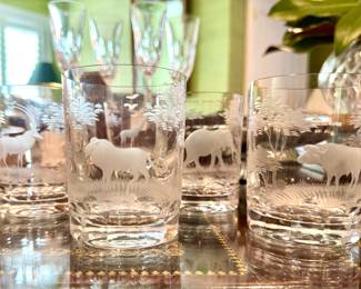 $240 - Set of 6 Queen Lace Kenyan Tumblers