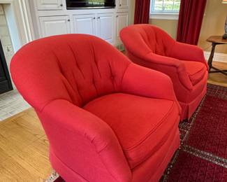 $260 (each)- Braunschweig and Fils Saratoga Collection with button back chair (2 available)-32x36x32