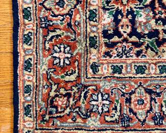 Close up- ($800 Hand knotted wool runner with thick pile- approximately 3 x 12)