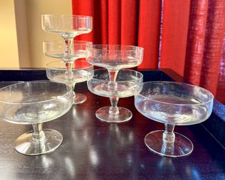 ($60- set of 6 + 1 MCM champagne flutes)