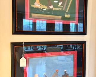 ($140 each folk art- 2 available- 20” x 17”)