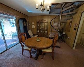 Main dining room table and chairs. 