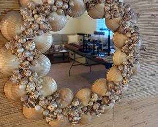 Real seashells - Small seashell mirror