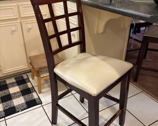 dark-wooden barstools 