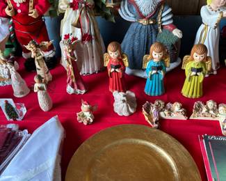 angels, Santas, charger plates