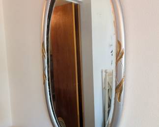Large oval mirror