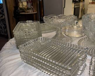 glass and crystal trays