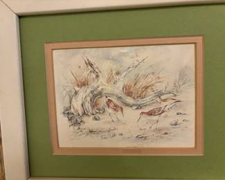 vintage sandpiper art