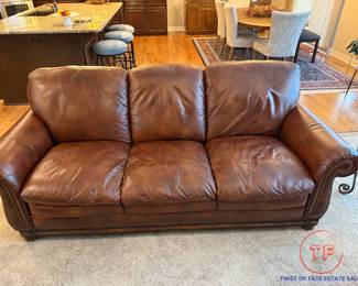 FLEXSTEEL Leather Sofa