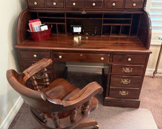 Vintage Roll Top Desk