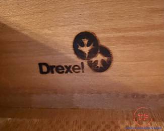 DREXEL Accolade II Campaign Style Flip-Top Dry Bar Cabinet