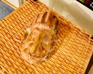 RED POTTERY INDIAN CHIEF FACE